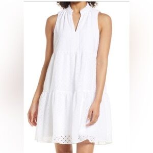 Lilly Pulitzer White Eyelet Midi Dress